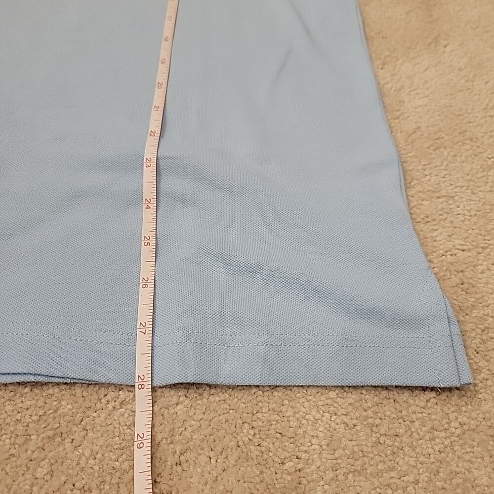 J McLaughlin Polo Mens Large Sullivan Blue Shirt Stretch Short Sleeve Casual - Picture 4 of 9